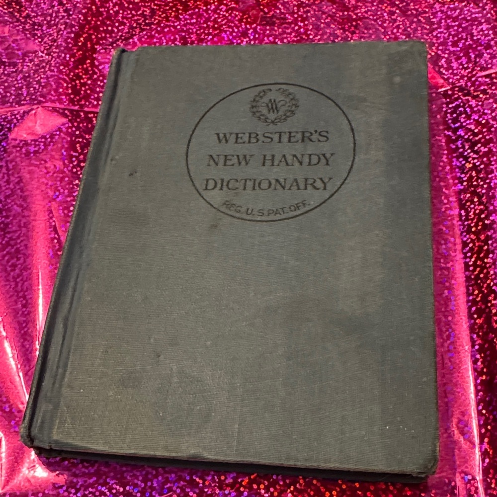 Webster's New Handy Dictionary - Green Hardcover 1951